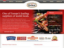 Tablet Screenshot of gracefoodsukgroup.com